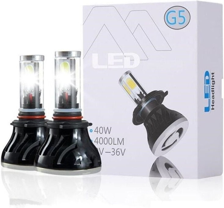 Trade Shop - PAAR LED-SCHEINWERFER-ERSATZSATZ H4 6000K G5 4000 LUMEN CANBUS KIT 40W -