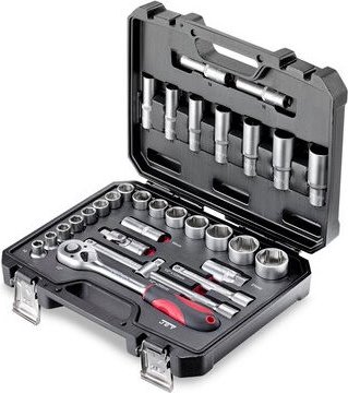 Thumbnail - JET - 31-teiliges Qualitäts-Set mit Steckschlüsseln und Bits tools - X31