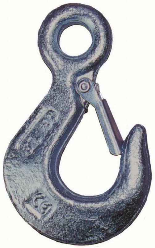 Hebehaken mit Öse und Flipper aus geprägtem Stahl VISO CU 500Kg - LEO6E