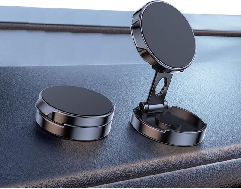 Kompatibel mit iPhone 15 Samsung Magnetischer Autotelefonhalter 【Faltbare Multifunktion】 Magnetischer Autotelefonhalter ...