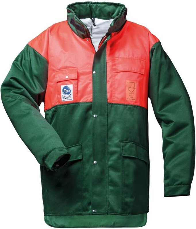 Feldtmann Schnittschutzjacke Grün/Orange Gr.L 2276-2