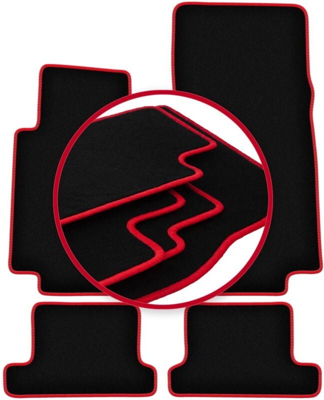 CARLUX-RED Autofußmatten für: BMW 8 E31 Coupé (1988-1999)