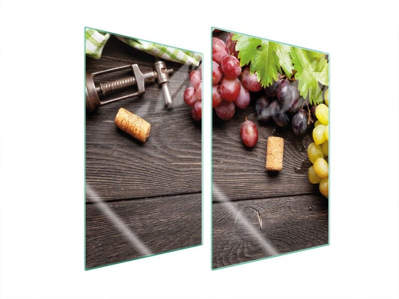 GLASSCHUTZPLATTE FÜR KÜCHE 2x35x52 OBST