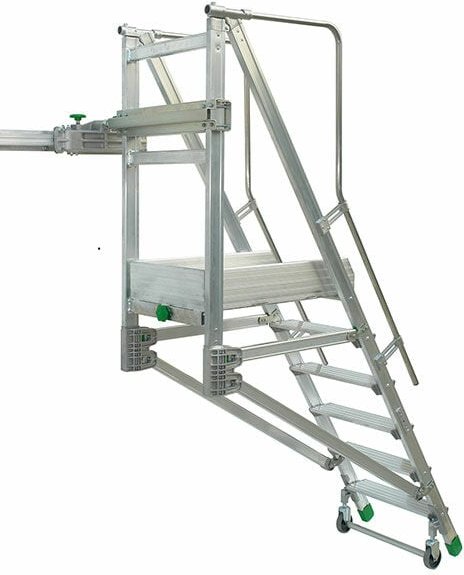 Thumbnail - Matisère - Mobile Stehleiter 4 Stufen - Maximale Arbeitshöhe 2.87m - CABY0/075