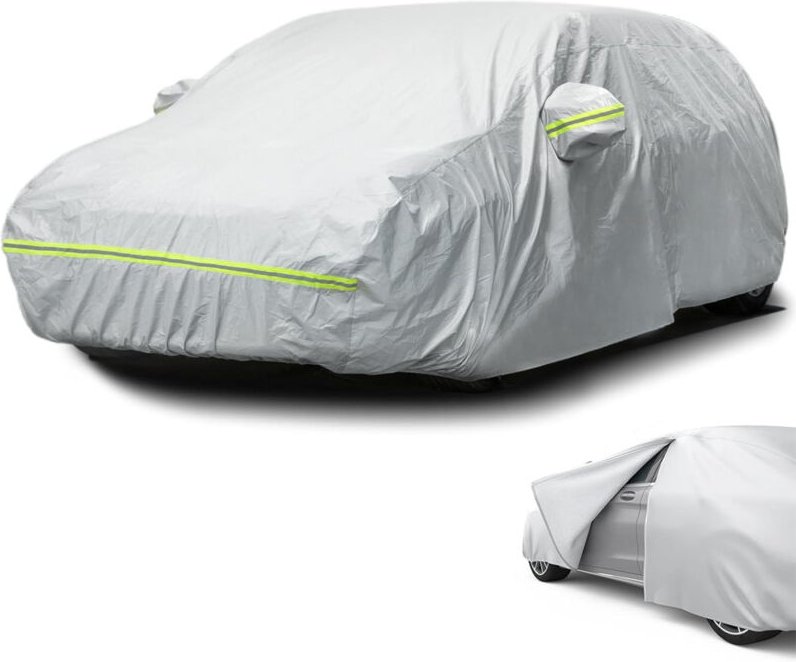 Autoabdeckung Außen peva Schutzhülle Wasserdichte Autoabdeckung, seitlich offen für Kabine, Staubdicht Winddicht Schneed...