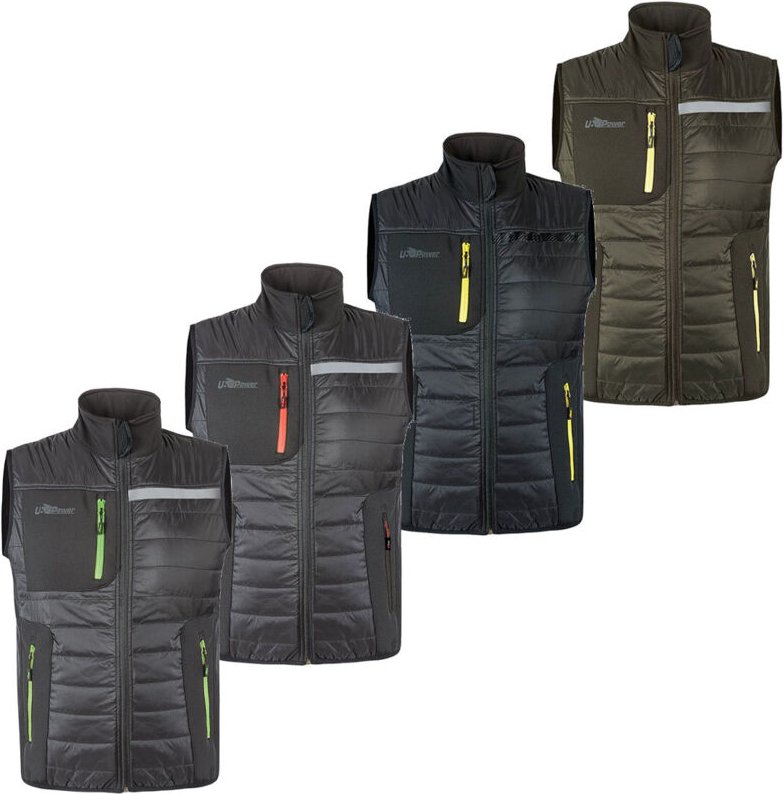 Ärmellose Arbeitsjacke WALL - Schwarz XL