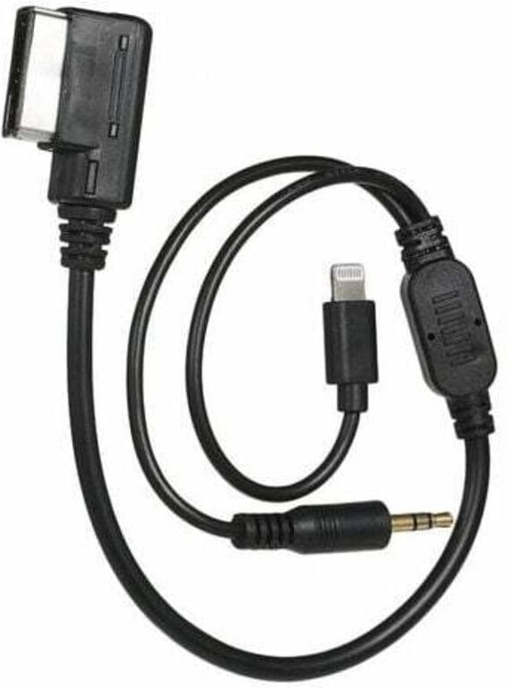 3,5-mm-AUX-Schnittstellenadapter mit Line-Fit für Audi VW MDI AMI MMI iPad iPhone 5 6S