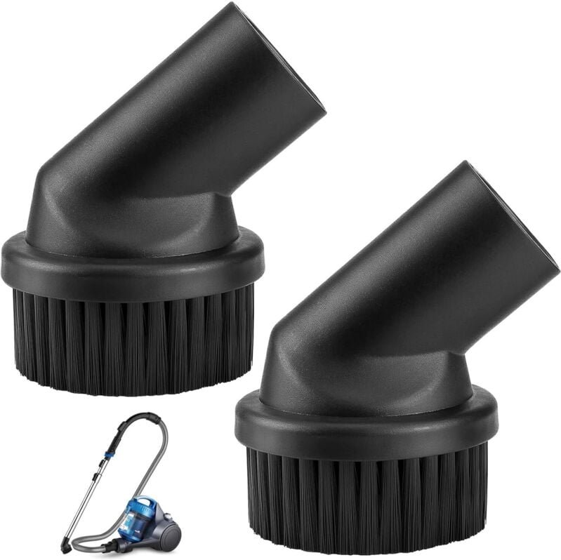 2 Stück Staubpinsel 32mm Staubsaugerzubehör Düsen Staubsaugerdüse Saugpinsel für Universalstaubsauger Durchmesser 32mm