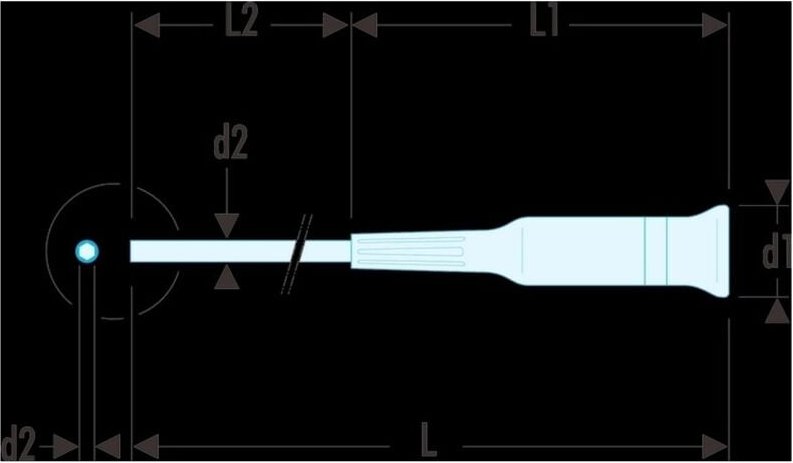 Thumbnail - FACOM Handschrauber MICRO-TECH antistatisch 2,5x35 mm
