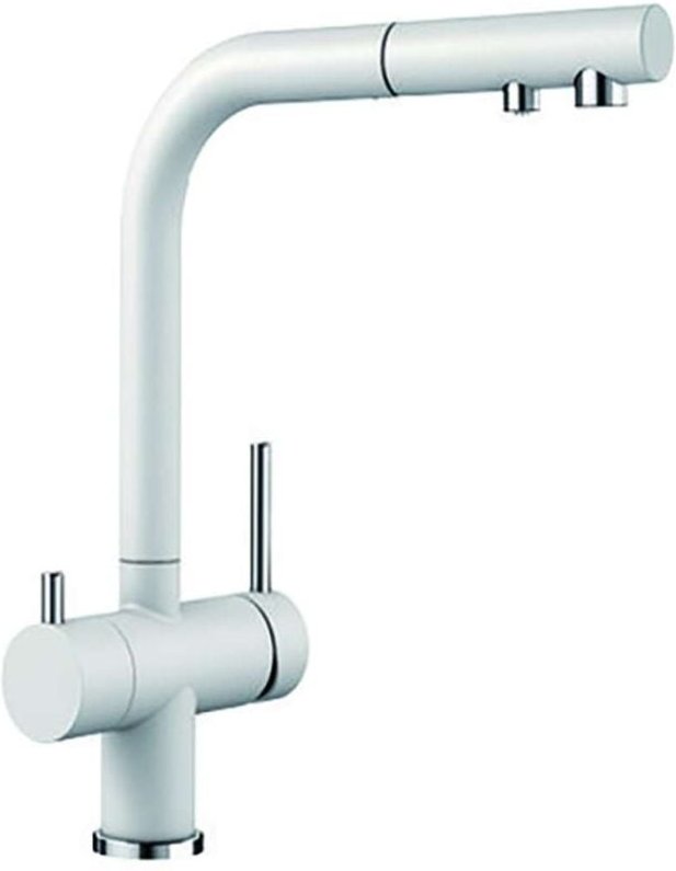 Fontas s ii - Küchenarmatur mit ausziehbarer Brause und Filterfunktion, Weiß 525204 - Blanco