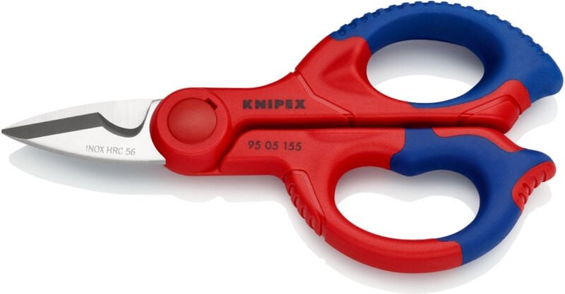 Knipex - 95 05 155 sb Elektrikerschere Mehrko.-Hülle, glasfaserverstärkt 155 mm