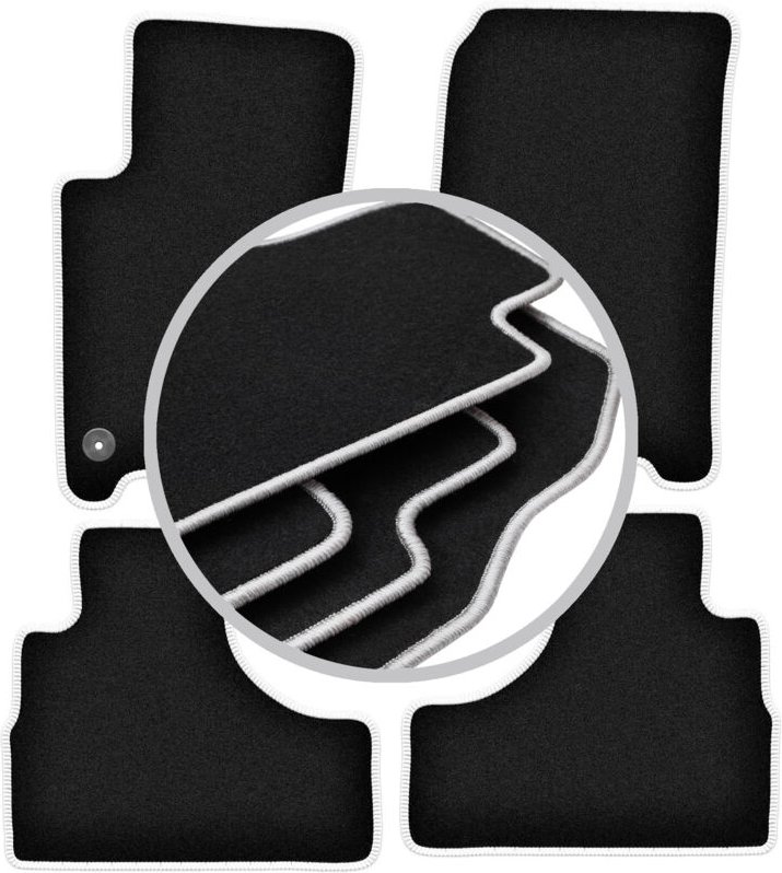 CARLUX-SILVER Autofußmatten für: Jeep Cherokee Liberty KJ Offroad (2002-2007)