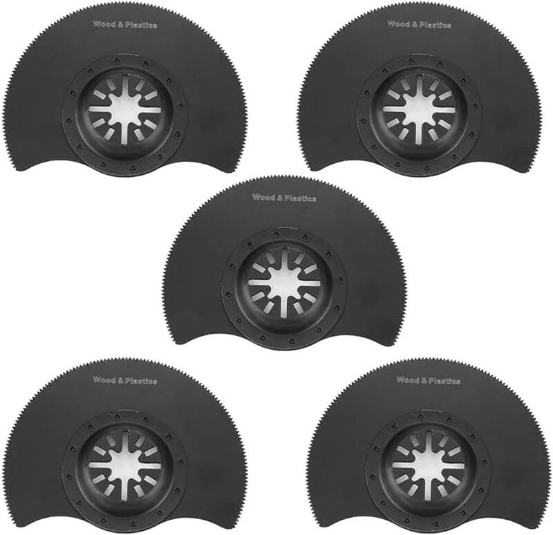 Aougo - Oszillierende Sägeblätter, 5-teiliges Multitool-Schnellwechsel-Sägeblatt-Set für die Reparatur von Schnitten