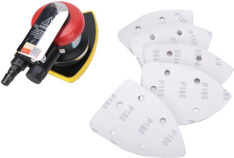 Ej.life - Detailschleifer, Schwingschleifer, Pneumatischer Luftschleifer, Pneumatisches Polierwerkzeug Dreieckige Schlei...