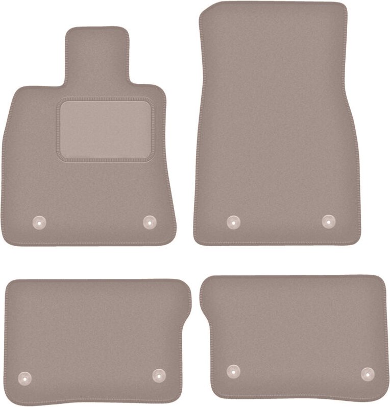 Beige Velours-Fußmatten für: Cadilac CT6 0 (2016-)