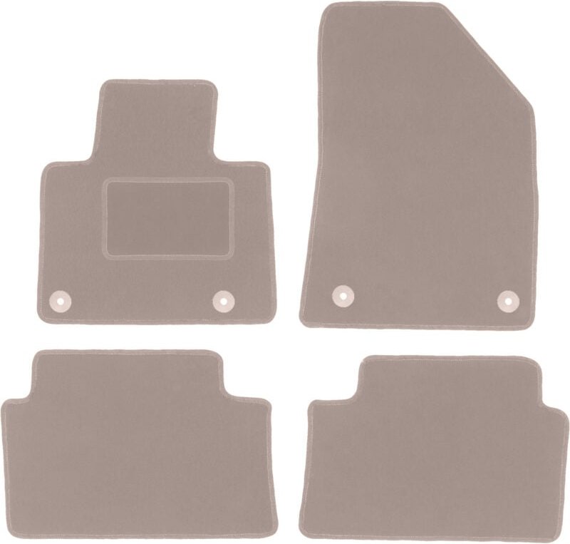 Beige Veloursmatten für: Citroen C5 II X7 Liftback, Limousine, Kombi, Tourer (2008-2017)
