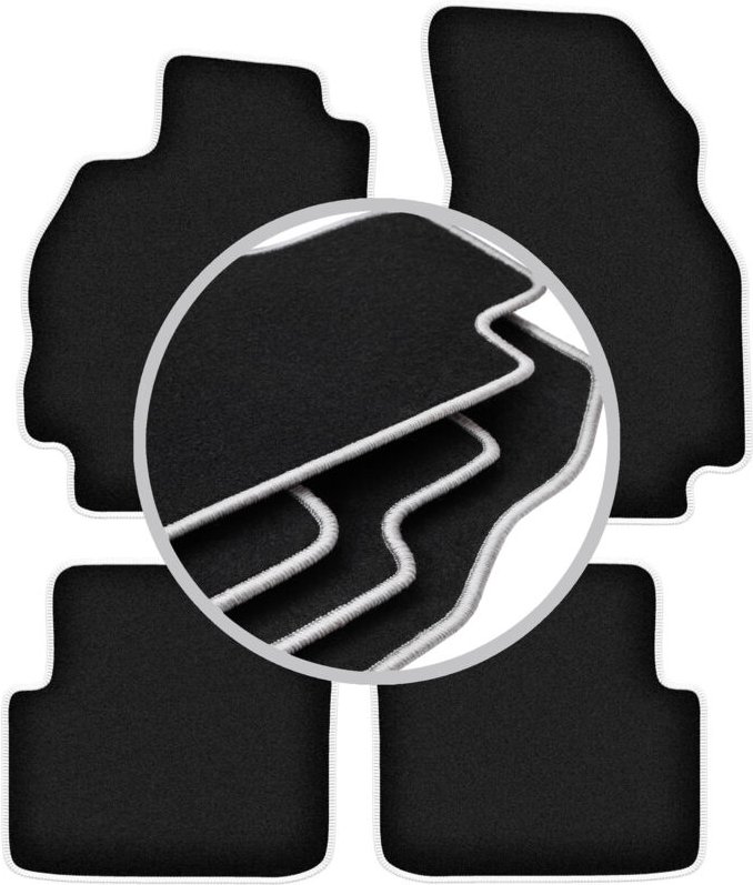 CARLUX-SILVER Autofußmatten für: Renault Megane II Kombi, Grandtour (2002-2008)