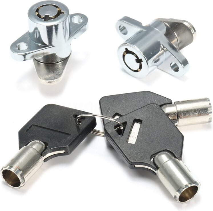 Thumbnail - 2X Hard Saddlebag Lock 3 SchlüSsel Set für Touring Glide Road Neu