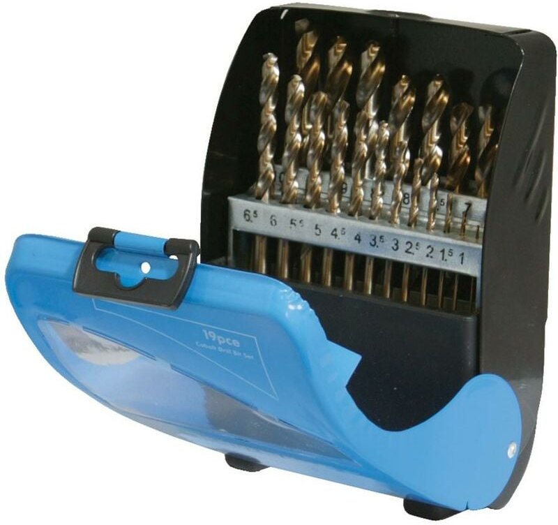 Kobaltbohrer, 19-tlg. Satz 1–10 mm