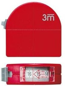 Taschenbandmaß 3mx16mm weiß Zirkelfunktion Format