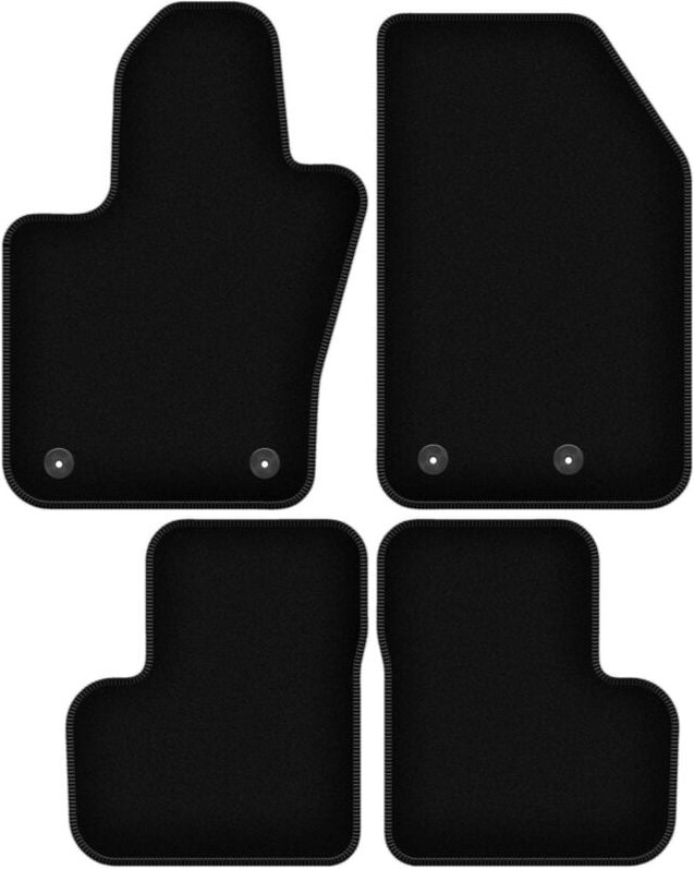 BASIC schwarze Veloursmatten für: Fiat 500X II Crossover (2018-)