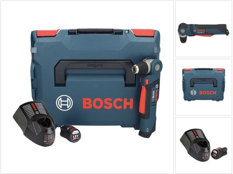 Gwb 12V-10 Akku Winkelbohrmaschine 12 v 11 Nm + 1x Akku 3,0 Ah + Ladegerät + L-Boxx - Bosch Professional