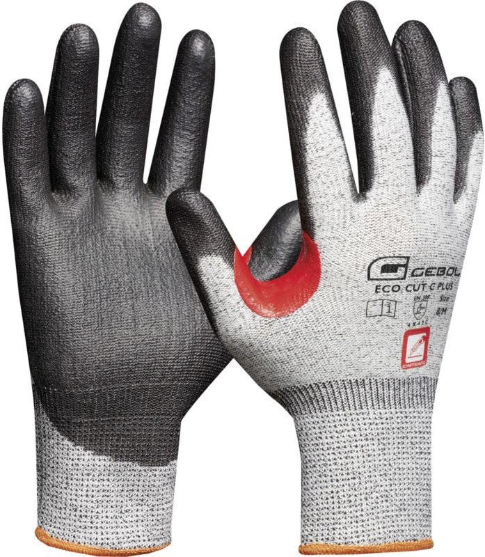 Handschuh Eco Cut c Plus grau/schwarz/rot Arbeitshandschuhe - Gebol