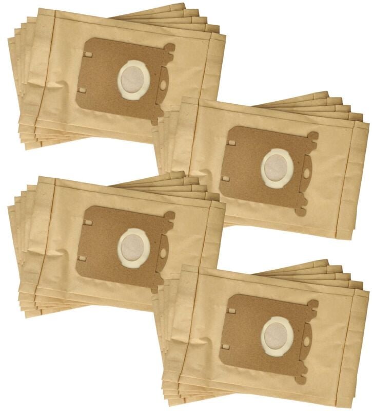 20x Staubsaugerbeutel kompatibel mit aeg SystemPro p 1...999 Staubsauger - Papier, 25,8cm x 16,2cm Sandfarben - Vhbw