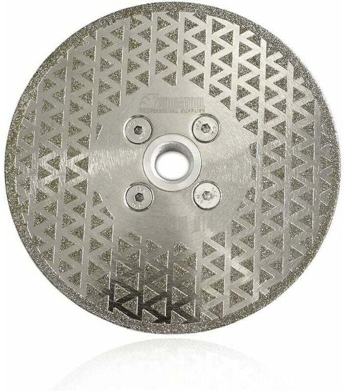 x Diamantscheibe, 125 mm, doppelseitig, galvanisiertes Sägeblatt zum Schneiden und Schleifen von Stein, Granit, Marmor, ...