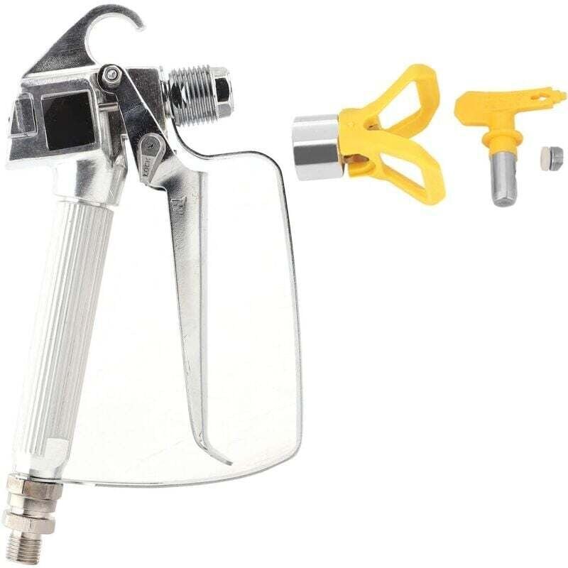 Hochdruck-Airless-Spritzpistole mit Sprühhalter und 517-Sprühspitze, 3600 PSI Edelstahl-Farbpistolen-Kit mit Sprühhalter...
