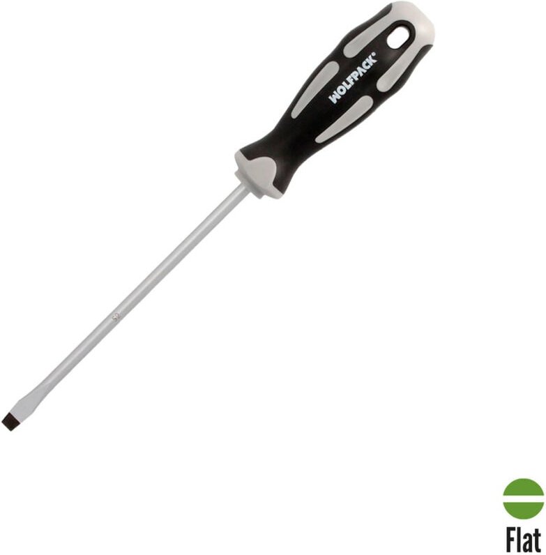 S2-Stahl-geprägter Flachschraubendreher – 1,2 x ø 6,5 x 150 mm