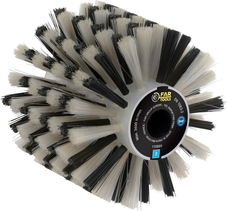 Kunststofffaserbürste FAR TOOLS Ø 120 mm L 100 mm - 110889