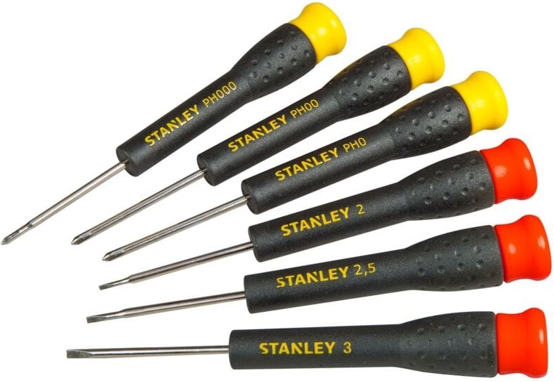 Schraubendreher-Set für Präzisionsschrauben Flach- und Phillips - 6 Stück