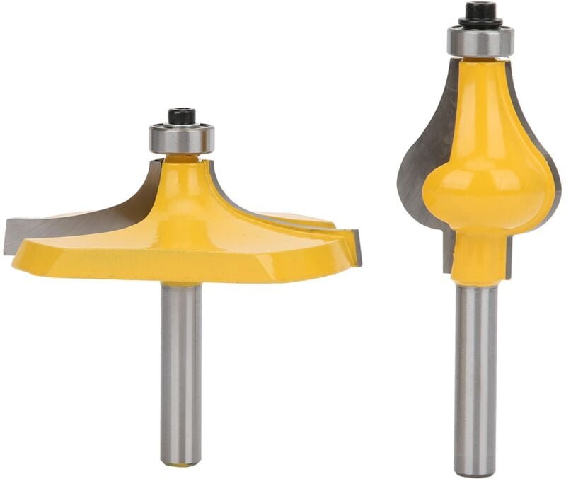 Jeffergarden - Eosnow 2pcs 8mm Schaft Armlehne Handlauf Router Bit Set mit Lagerholzmühlenschneider