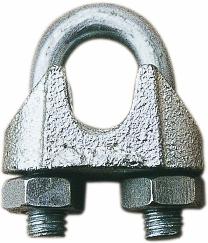 Drahtseilklemme für Seildurchmesser ø 26 mm Bügelklemme, Stahl verzinkt