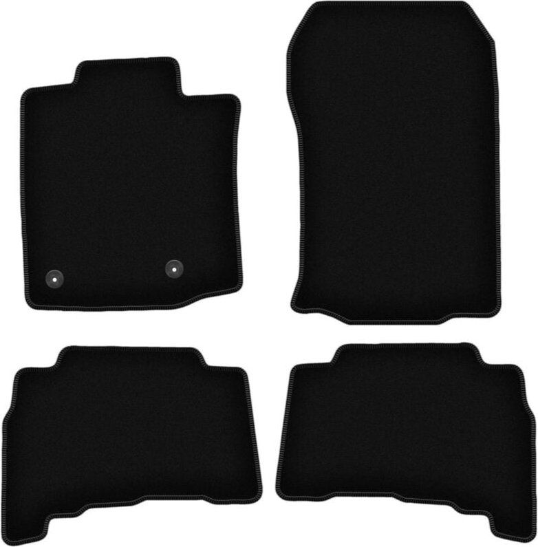 BASIC schwarze Veloursmatten für: Toyota Land Cruiser J150 Offroad (2009-)