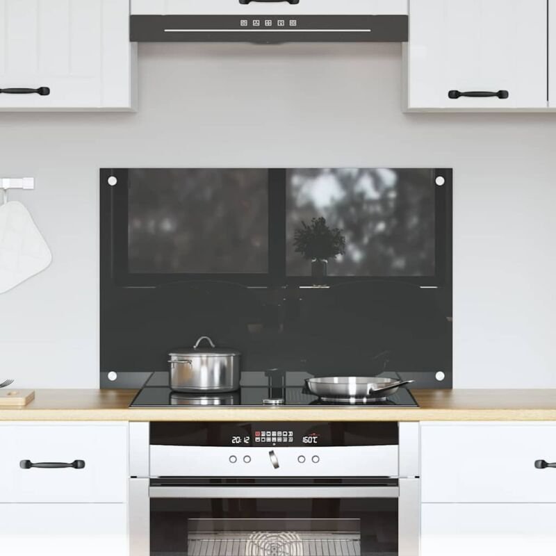 Küchenrückwand Dunkelgrau 80 x 50 x 0.6 cm Vidaxl