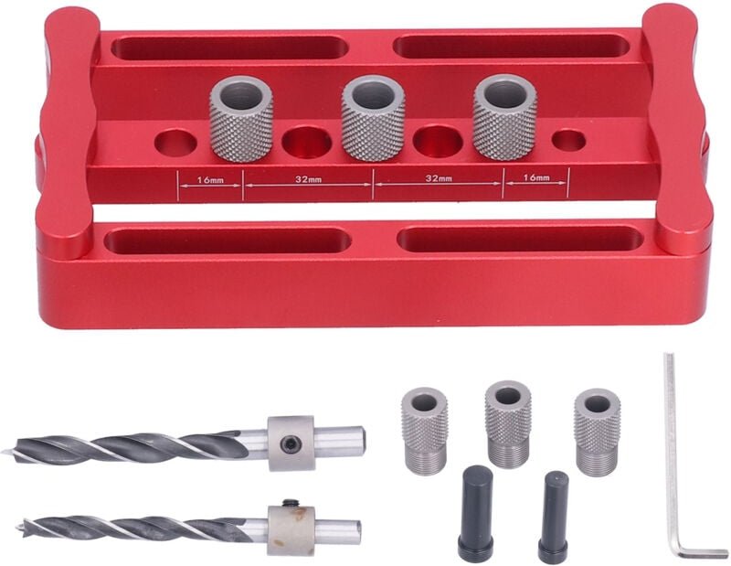 Zentrierlehrensatz, Passstift-Stanzer-Sucher, Seitenplatten-Stanzwerkzeug für die Holzbearbeitung