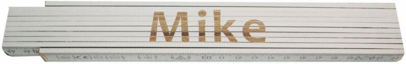 Zollstock Mike 2 m weiß Zollstock
