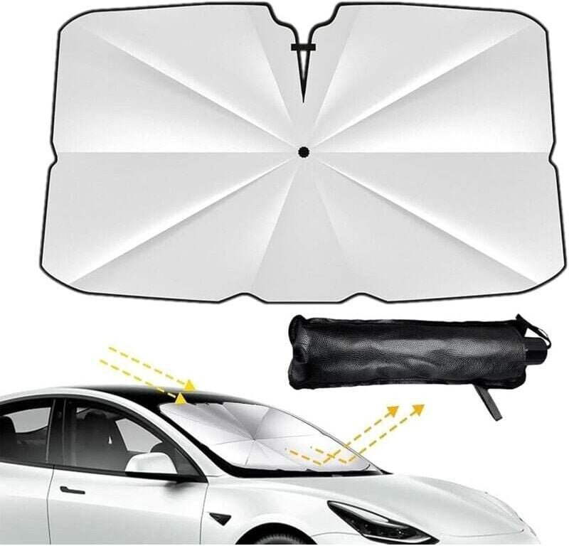 Thumbnail - Sonnenschutzschirm für die Windschutzscheibe des Autos, faltbarer Sonnenschutz für die Windschutzscheibe des Autos, UV-S...