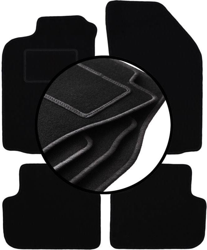 Komplettset Veloursmatten für: Alfa Romeo 147 Schrägheck (2000-2010)