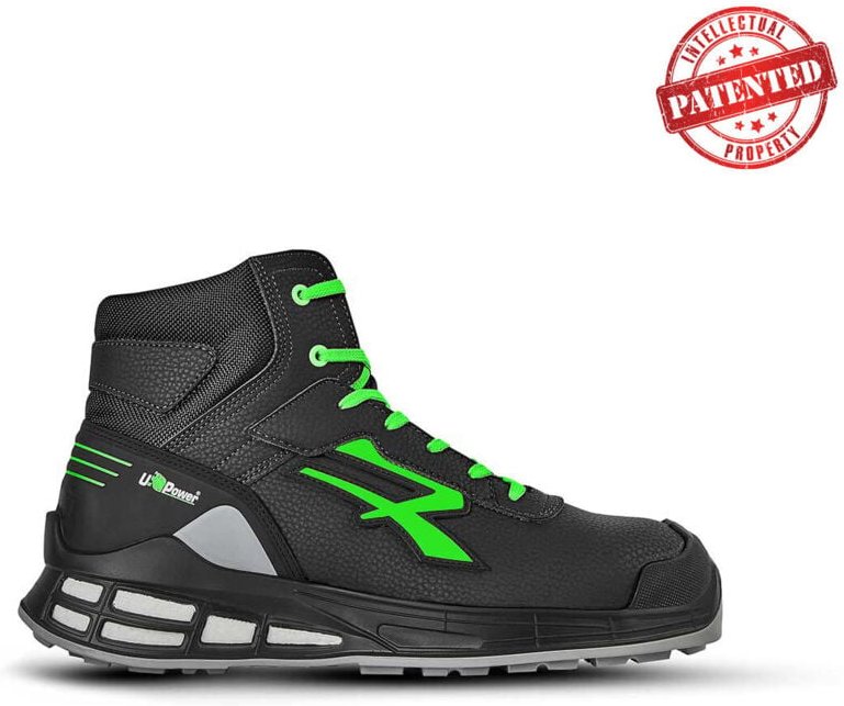 Thumbnail - Hochsichere Sicherheitsstiefel KENT S3 SRC CI ESD - Schwarz/Grün 43