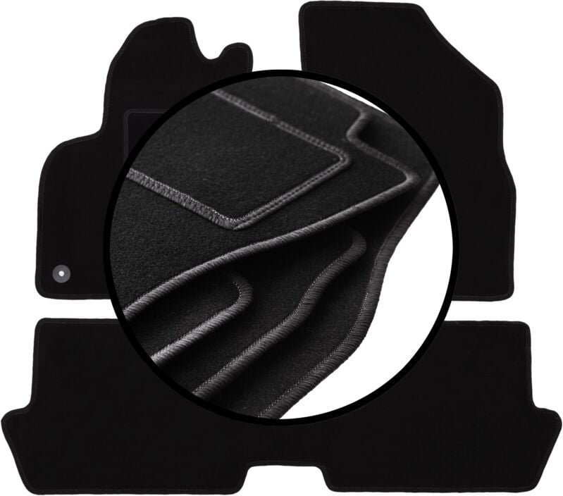 Komplettset Veloursmatten für: Peugeot 3008 I Minivan (2009-2016)