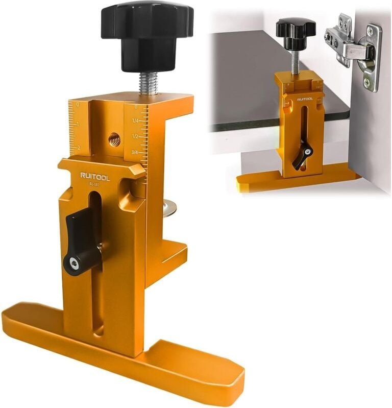 Positionierer für die Schranktürinstallation, Werkzeug zur Schranktürinstallation, Bohrlehre für Topfleisten, für präzis...