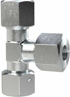 Einstellbare L-Verschraubung, Rohr-Außen-Ø 12, Stahl verzinkt - Riegler