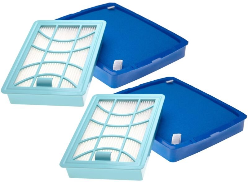 Filter-Set kompatibel mit Philips PowerPro Expert FC9742/09, FC9743/09, FC9744/09, FC9745/09, FC9746/09 Staubsauger - 4x...