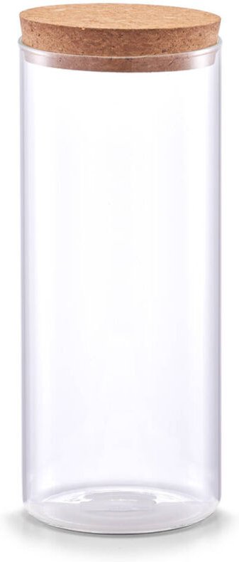 Glasgefäß mit Korkdeckel, 1400 ml