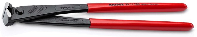 KNIPEX 99 11 300 SB Kraft-Monierzange hochübersetzt mit Kunststoff überzogen schwarz atramentiert 300 mm