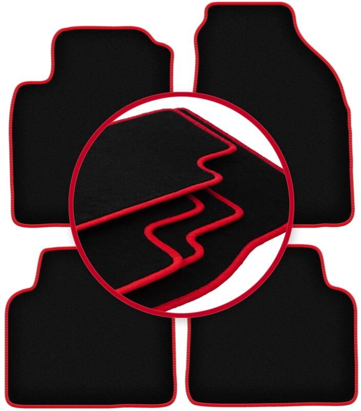 CARLUX-RED Autofußmatten für: Hyundai Matrix Minivan (2001-2010)