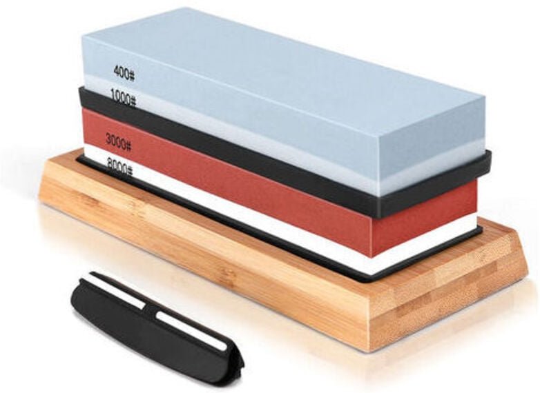 CHOYCLIT 4-seitiger Schleifstein, Körnung 400/1000 3000/8000